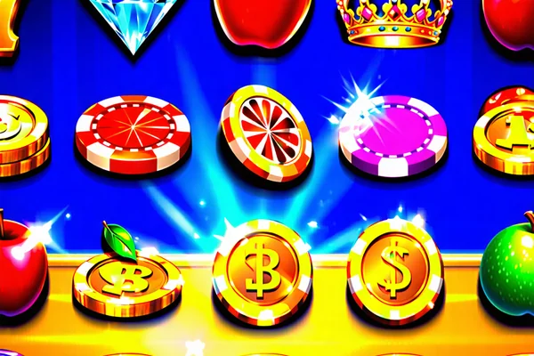 Hình ảnh một bộ sưu tập các biểu tượng game slot phổ biến, rực rỡ sắc màu, tượng trưng cho sự đa dạng của tuyển chọn game slot tại OK9, OK9.com, ok9aa.