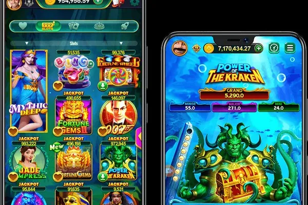 Các biểu tượng slot cổ điển như trái cây, số 7, BAR trên màn hình máy slot tại OK9