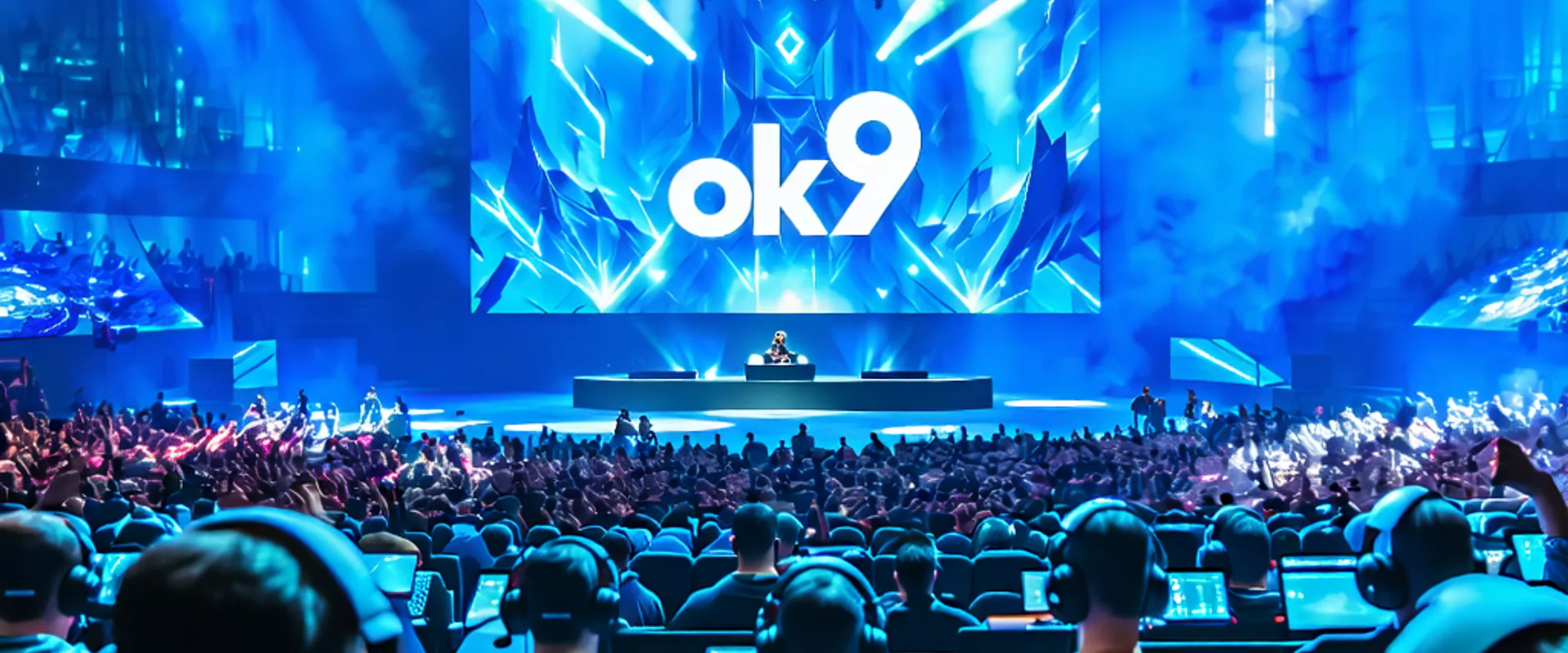 Hình ảnh sân khấu Esports sôi động tại OK9