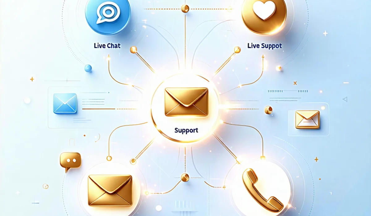 Hình ảnh minh họa các kênh liên hệ hỗ trợ của OK9, OK9.com, ok9aa